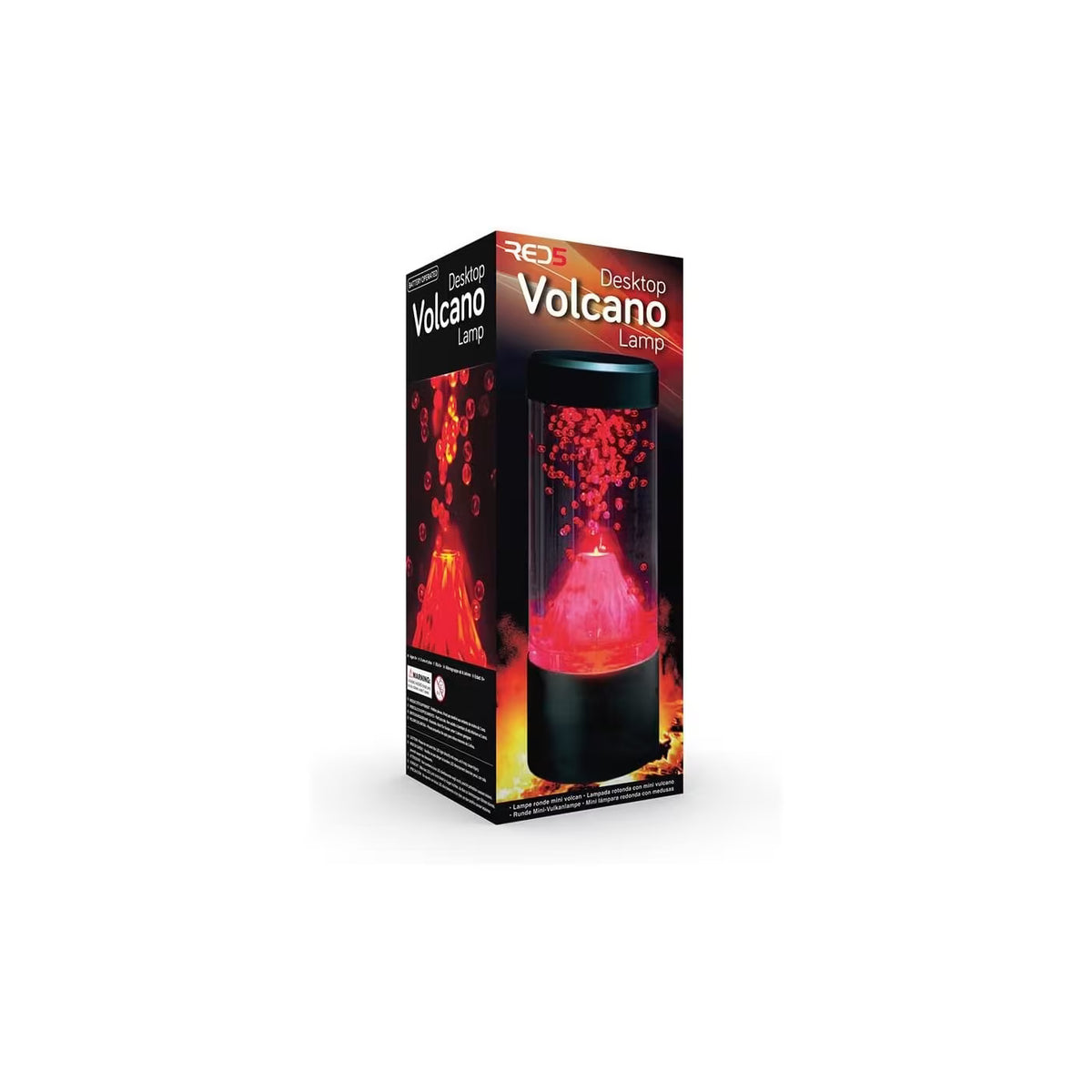 The Source Round Mini Volcano Lamp - LED Lava-Style Mood Light