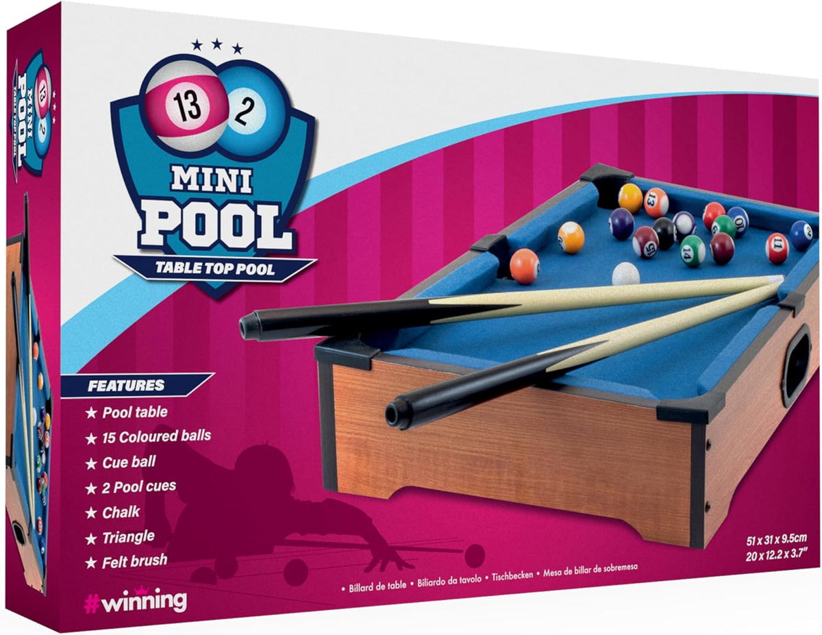 The Source Table Top Pool Game - Mini Billiards Set