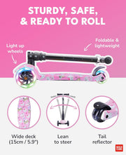 Bold Cube Big 3 Wheel Scooter Kitty Love - Stable Kids Scooter