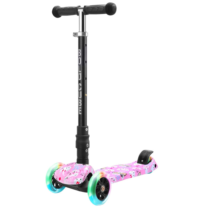 Bold Cube Big 3 Wheel Scooter Kitty Love - Stable Kids Scooter