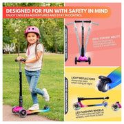 Bold Cube Big 3 Wheel Scooter Candyfloss - Stable Kids Scooter