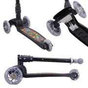 Bold Cube Three Wheel Scooter Rocket Black - Stable Kids Scooter