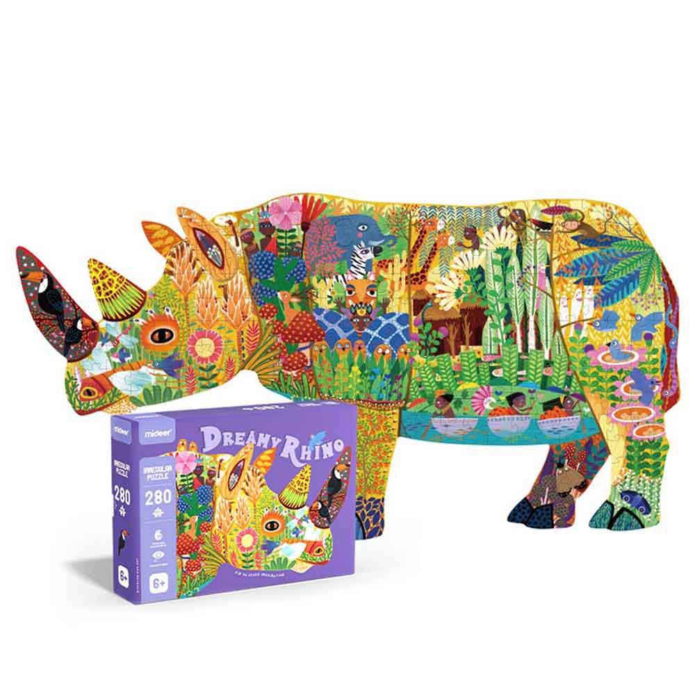 Mideer Large Animal Shaped Puzzle Dream Rhinoceros