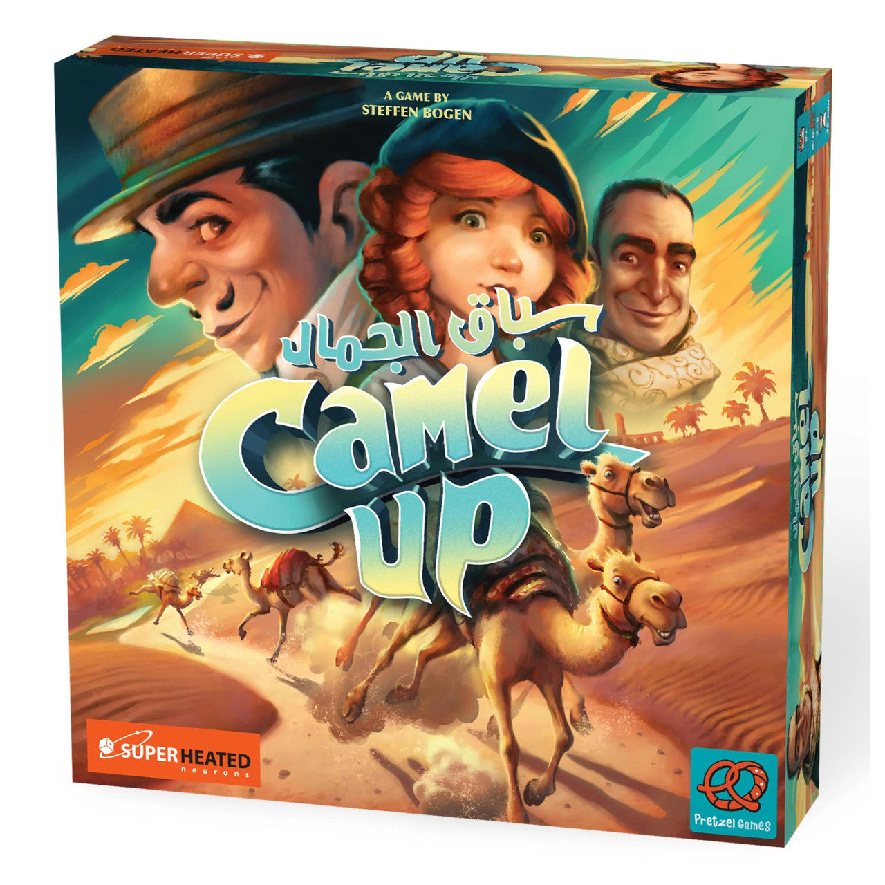 Camel Up, Fun Camel Racing Board Game for Family & Friends - En/Ar/Fr