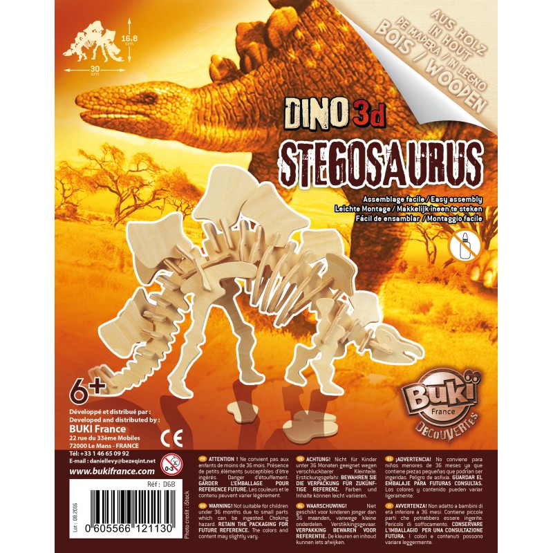 Buki Dinos 3D Model Kit - Build and Display Dinosaur Model
