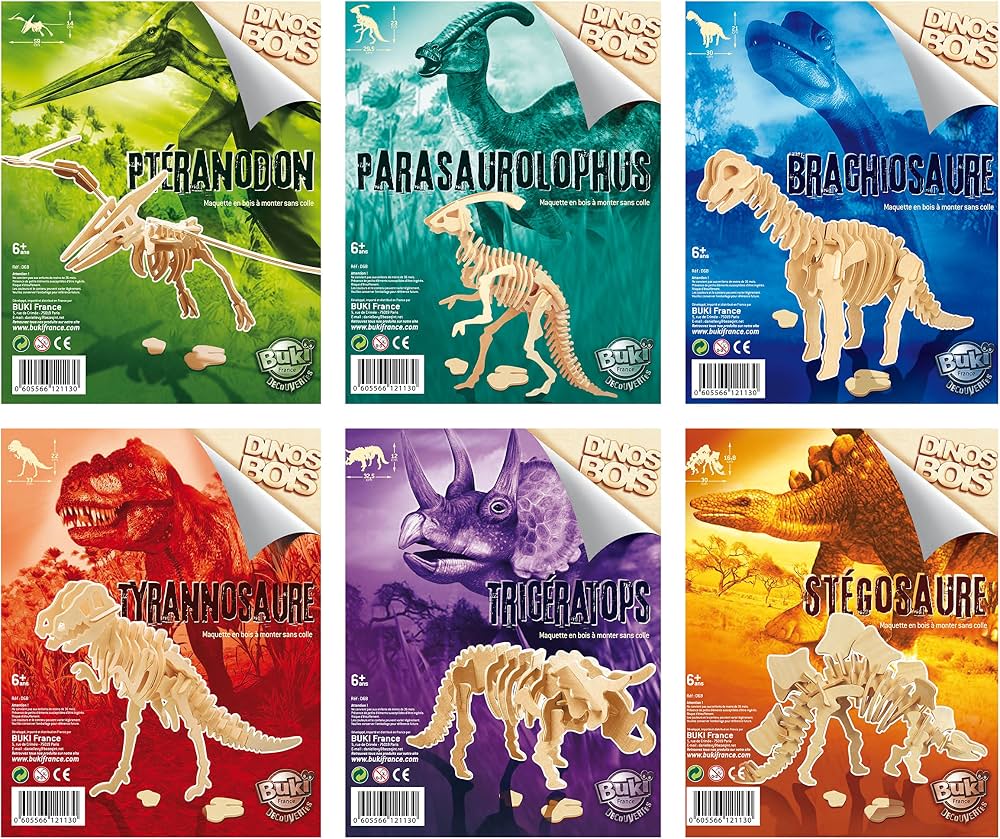Buki Dinos 3D Model Kit - Build and Display Dinosaur Model