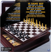 Spin Master Wooden Family 10-in-1 Game Set