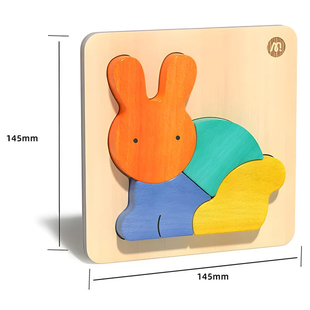 Mideer Wooden Building Blocks Rabbit Toddler Toy