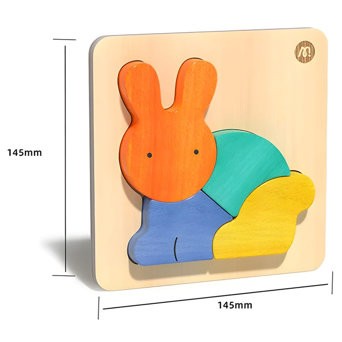 Mideer Wooden Building Blocks Rabbit Toddler Toy