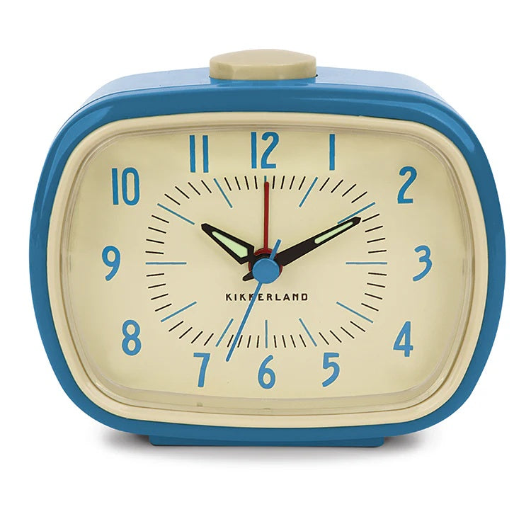 Kikkerland -  Retro Alarm Clock Blue