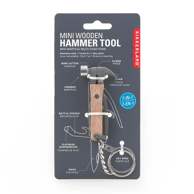 Kikkerland -  Wood Mini Hammer Tool