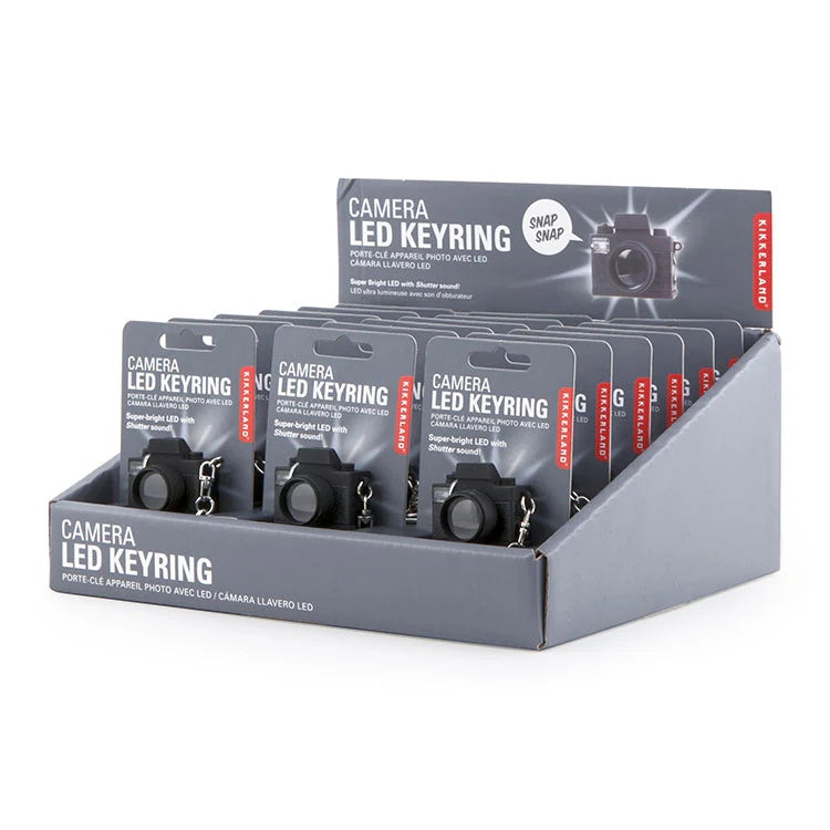 Kikkerland - Camera Led Keychain Carded/Cdu - Code Y904