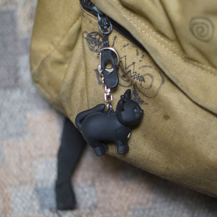 Kikkerland - Cat Led Keychain Carded/Cdu - Code Y904