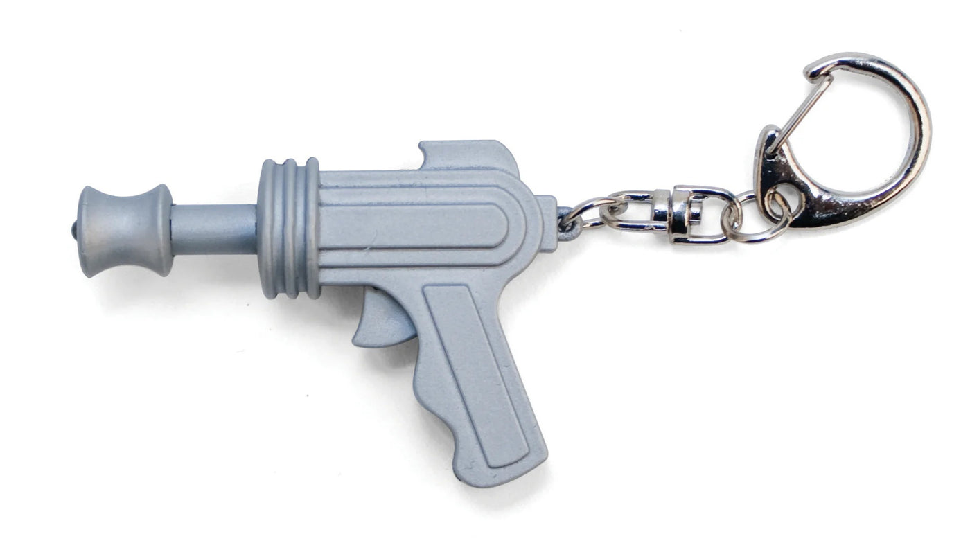 Kikkerland -  Space Gun Led Keychain Carded/Cdu - Code Y904