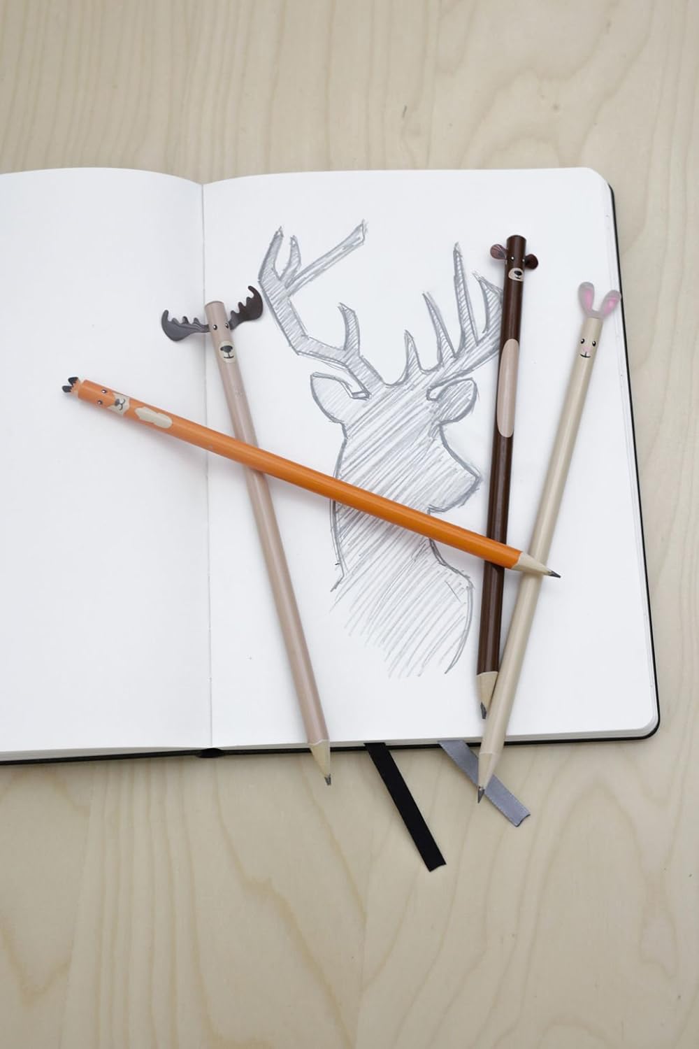 Kikkerland -  Woodland Pencil S/4