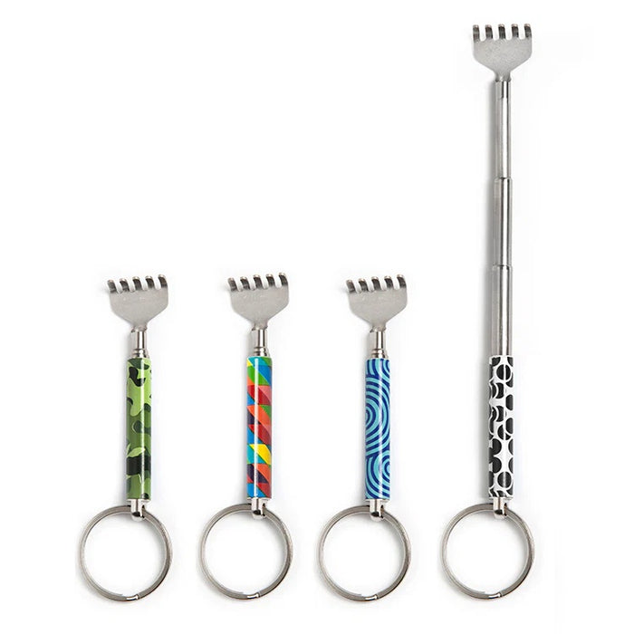 Kikkerland Mini Backscratcher Assorted Prints - أداة سلسلة مفاتيح