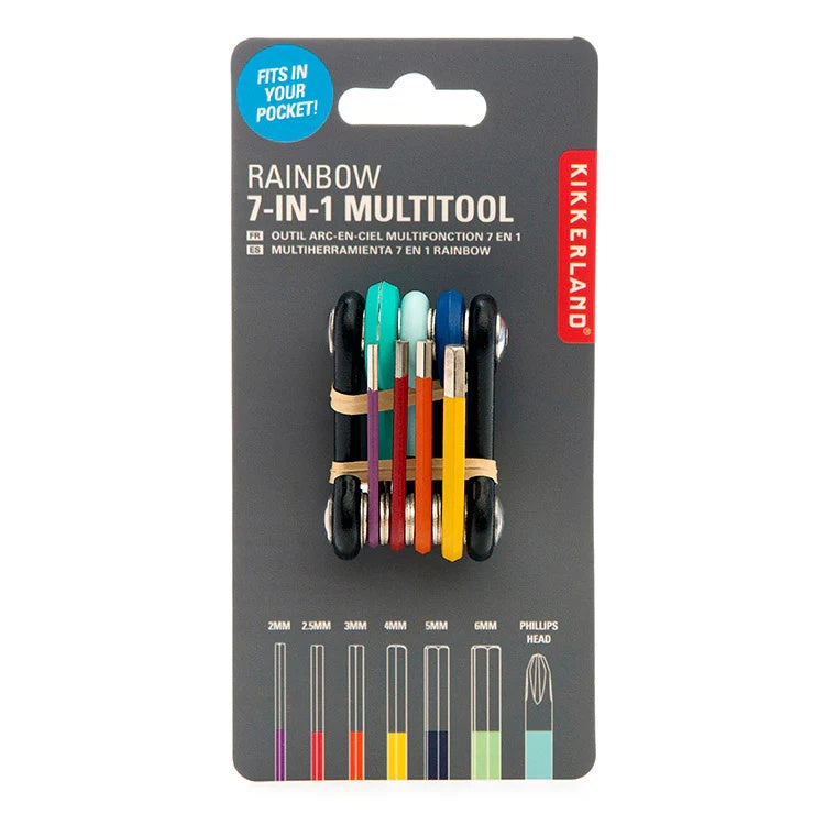 Kikkerland -  Rainbow 7-In-1 Multitool