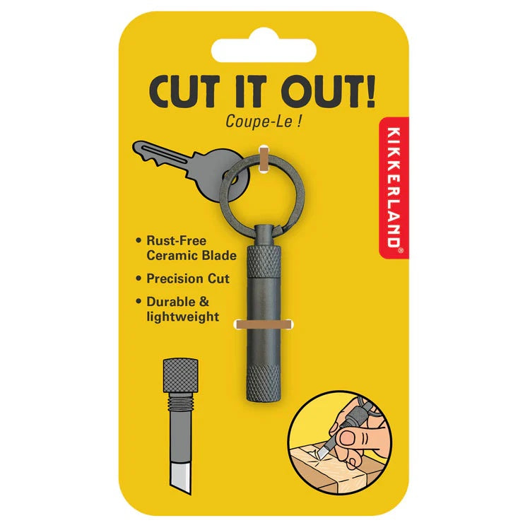 Kikkerland - Mini Ceramic Knife Keyring