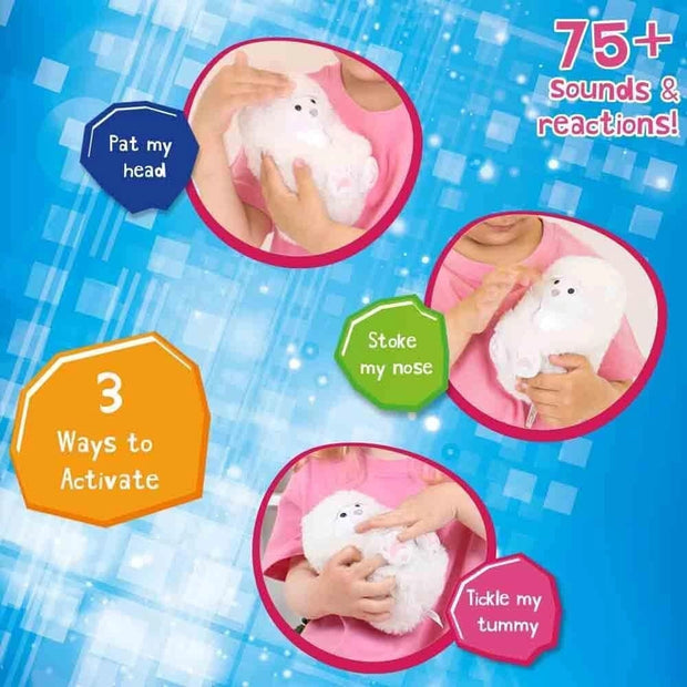 Curlimals Interactive Hedgehog Plush for Kids 3+