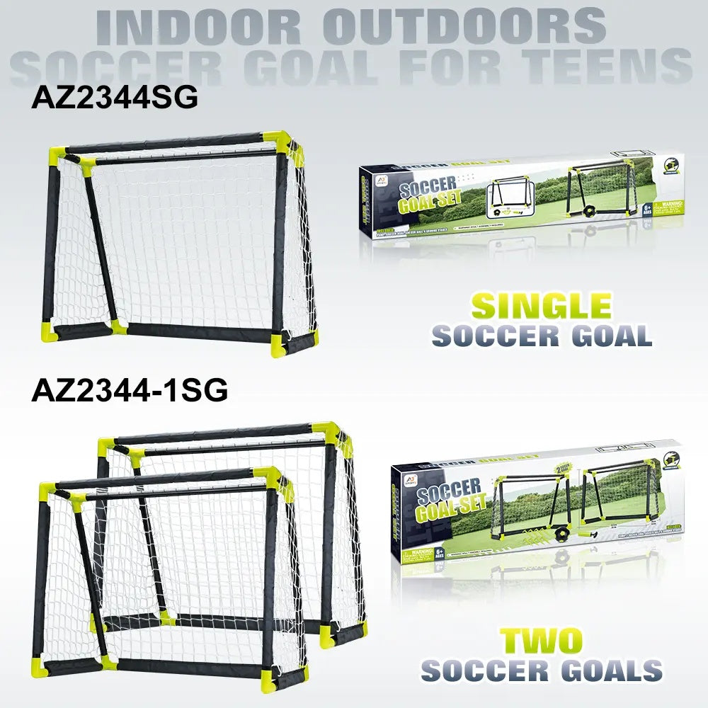 Aojie Sport Soccer Goal Set with Two Goals & 6 Inch Ball - Kids Set