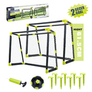 Aojie Sport Soccer Goal Set with Two Goals & 6 Inch Ball - Kids Set