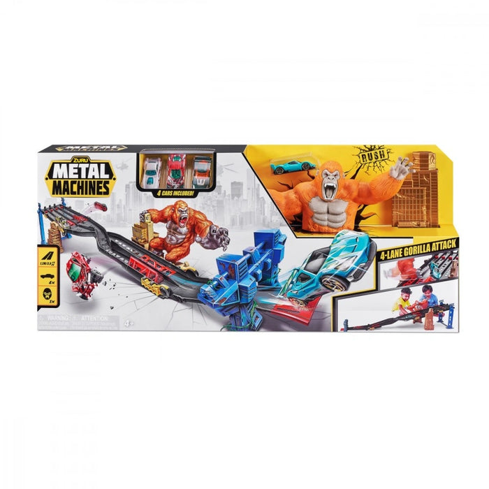 Metal Machines 4-Lane Gorilla Attack Track Set
