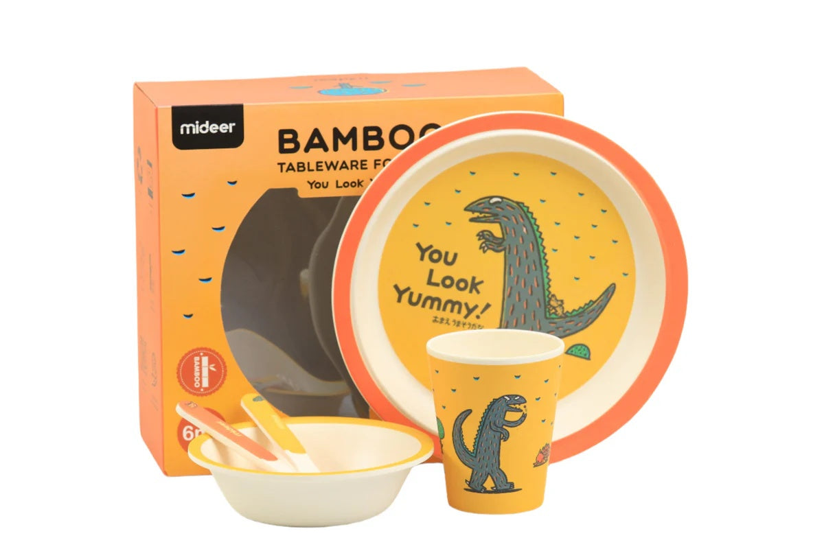Mideer You Look Yummy Children's Tableware – Fun Kids Mealtime Set - Ages 2+