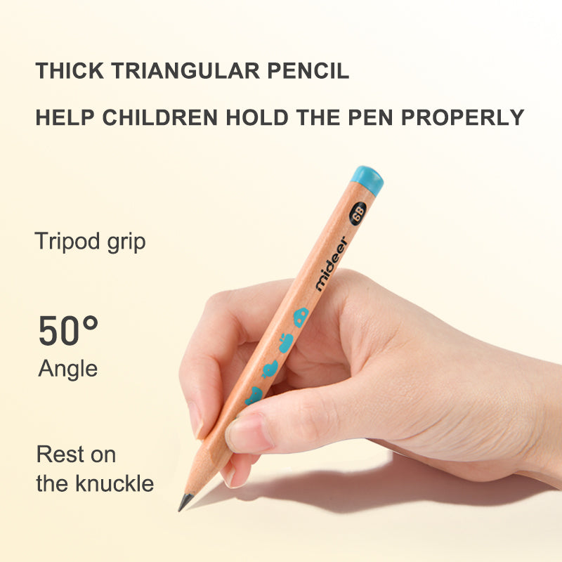 Mideer Thick Triangular Pencils 2B
