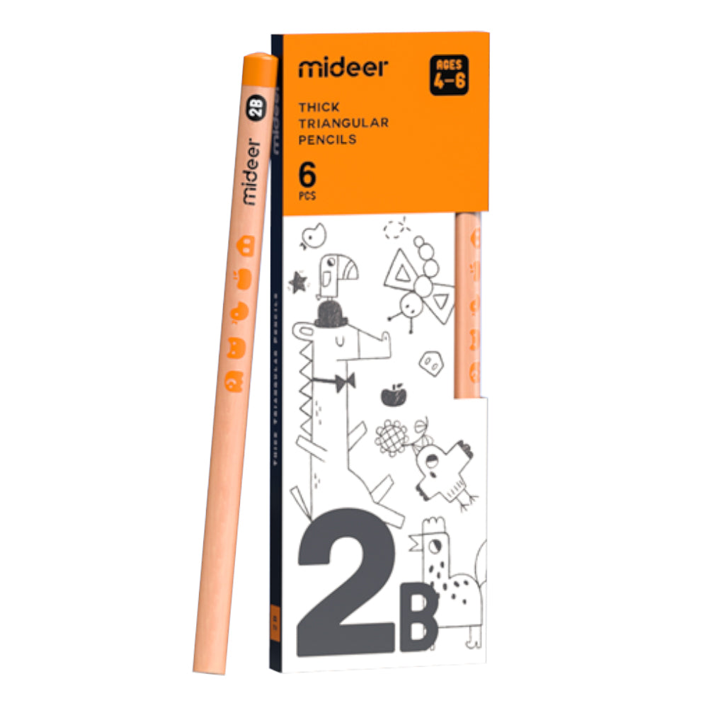 Mideer Thick Triangular Pencils 2B