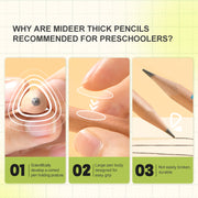 Mideer Thick Triangular Pencils 4B