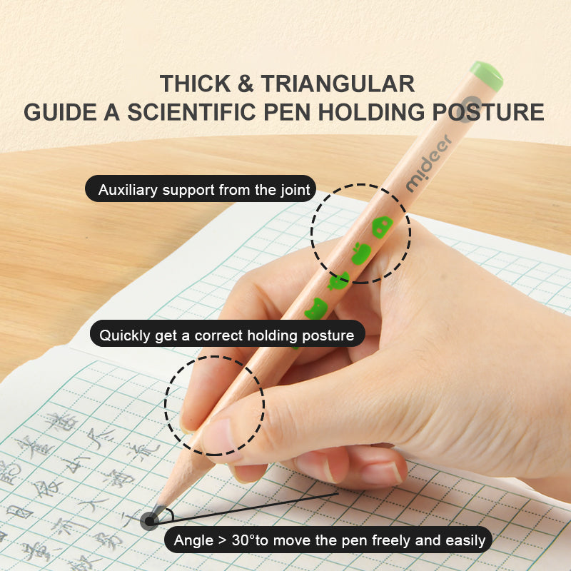Mideer Thick Triangular Pencils 4B
