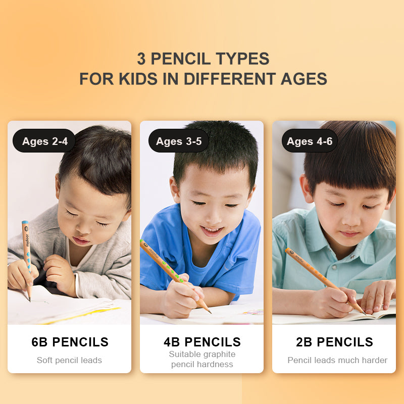 Mideer Thick Triangular Pencils 4B