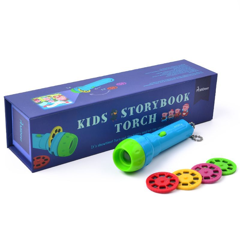 Mideer Kids Story Book Torch – Bedtime Projector Torch for Children - Ages 2+