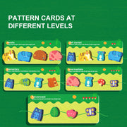Mideer Lacing Beads Stringing Toy - Transportation