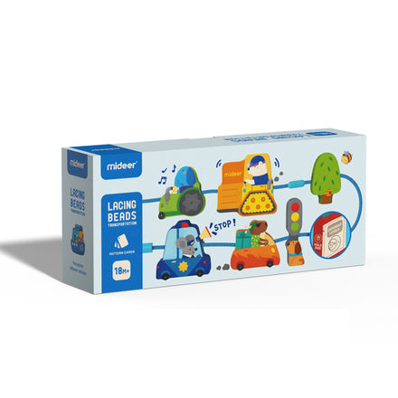 Mideer Lacing Beads Transportation Stringing Toy