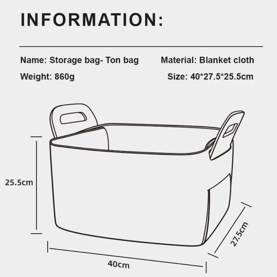 Mideer Toy Storage Bag - Beige