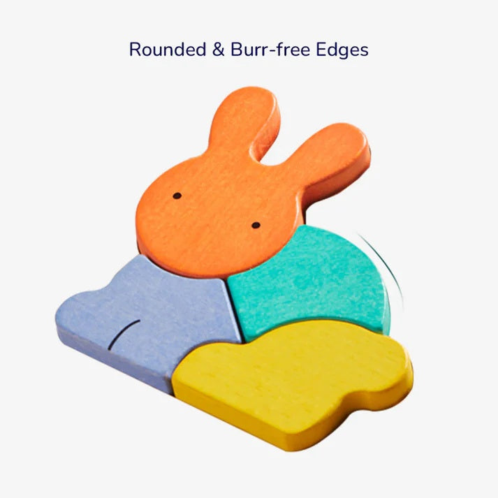 Mideer Wooden Building Blocks - Rabbit - Ages 1+