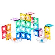 Mideer Colorful Magnetic Tiles Marble Run - 100 Pieces - Ages 3+