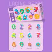 Mideer Lacing Beads Stringing Toy - Numbers and Animals