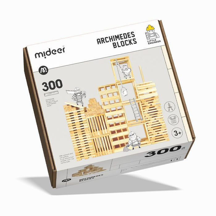 Mideer City Blocks Log Colour - 300 Pieces