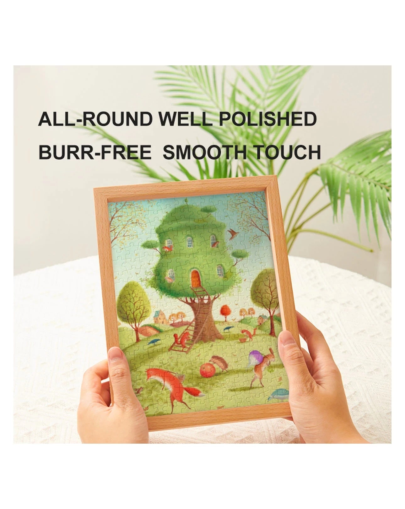 Mideer Beech Wood Puzzle Frame - 8 Inch