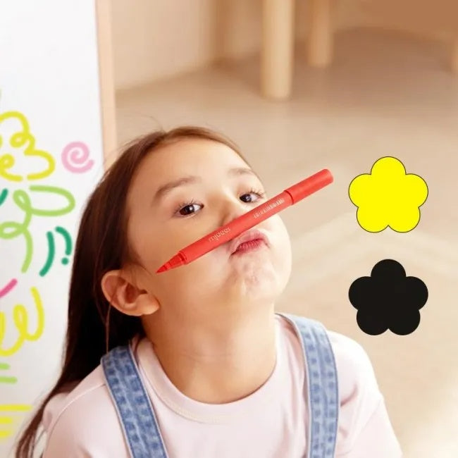 Mideer Acrylic Markers Ultra-Soft Nib - 12 Colours