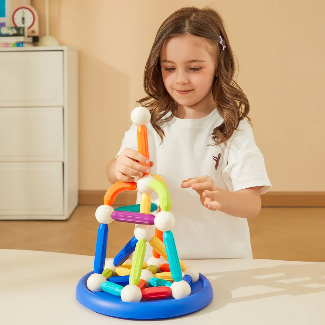 Mideer Rainbow Magnetic Sticks 60 Pieces - Kids Building Set