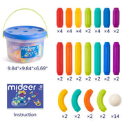 Mideer Rainbow Magnetic Sticks 60 Pieces - Kids Building Set