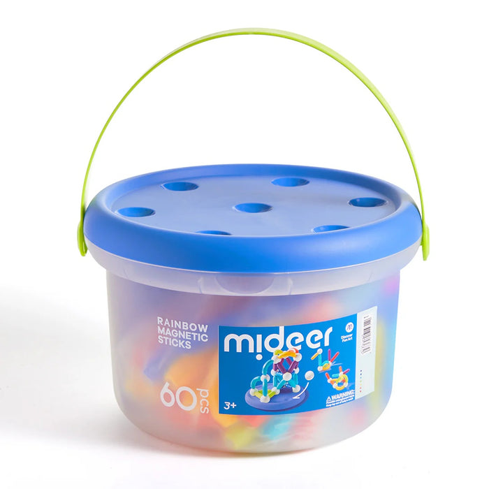 Mideer Rainbow Magnetic Sticks 60 Pieces - Kids Building Set