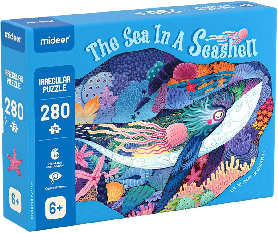 Mideer Large Animal Puzzle Sea in a Seashell 280 Pieces