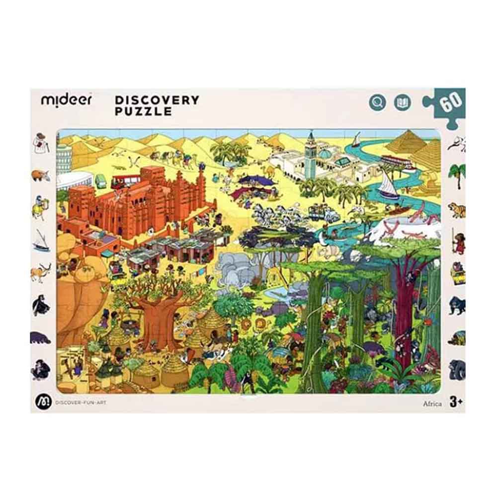 Mideer Discovery Puzzle Big World Small World - Africa - 60P