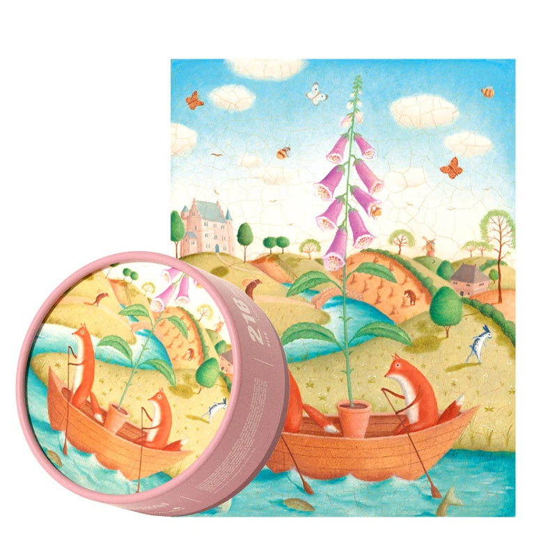 Mideer Pocket Series Puzzle Fish Also Like Flowers - 216-Piece Jigsaw