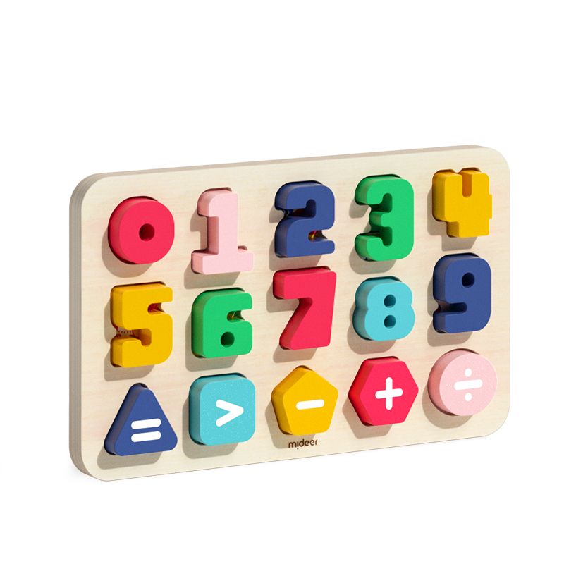 Mideer Wooden Puzzle: Let's Learn Numbers