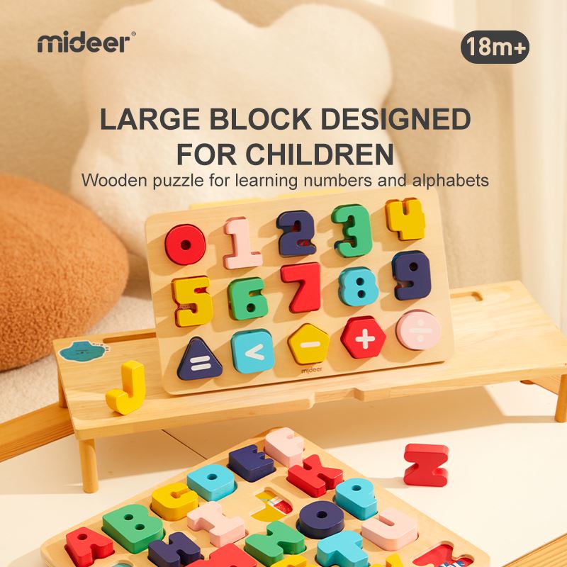 Mideer Wooden Puzzle: Let's Learn Numbers